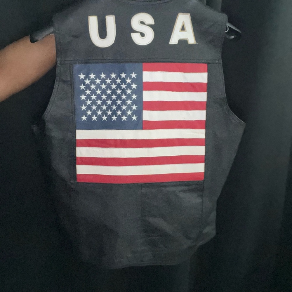Gossip Black Leather Vest